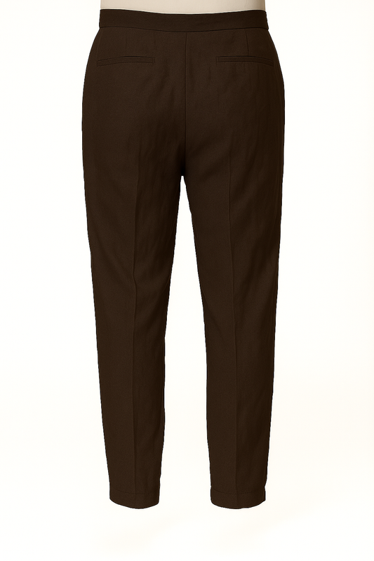 Signature Linen Pants - Brown